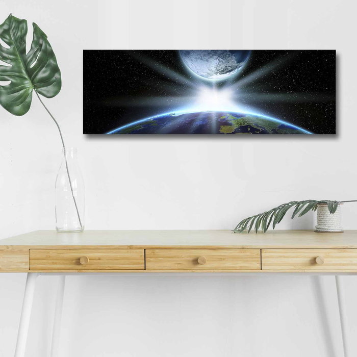 Wallity Lienzo Decorativo Iluminado con LEDs 3090NASA-019 Multicolor